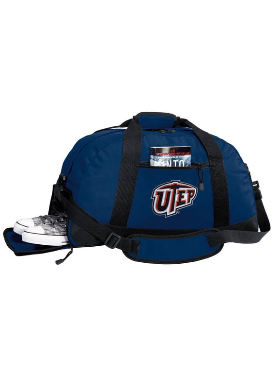 UTEP Miners Duffel or UTEP Gym Bag WITH SHOE POCKET