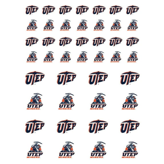 UTEP Miners Small Sticker Sheet - 2 Sheets