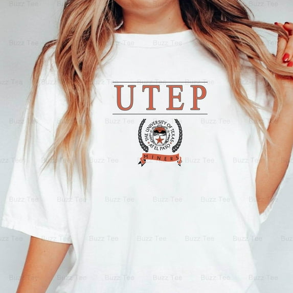 UTEP Miners Vintage Style El Paso Texas Collegiate Graphic New Unisex T-Shirt, up to 5XL