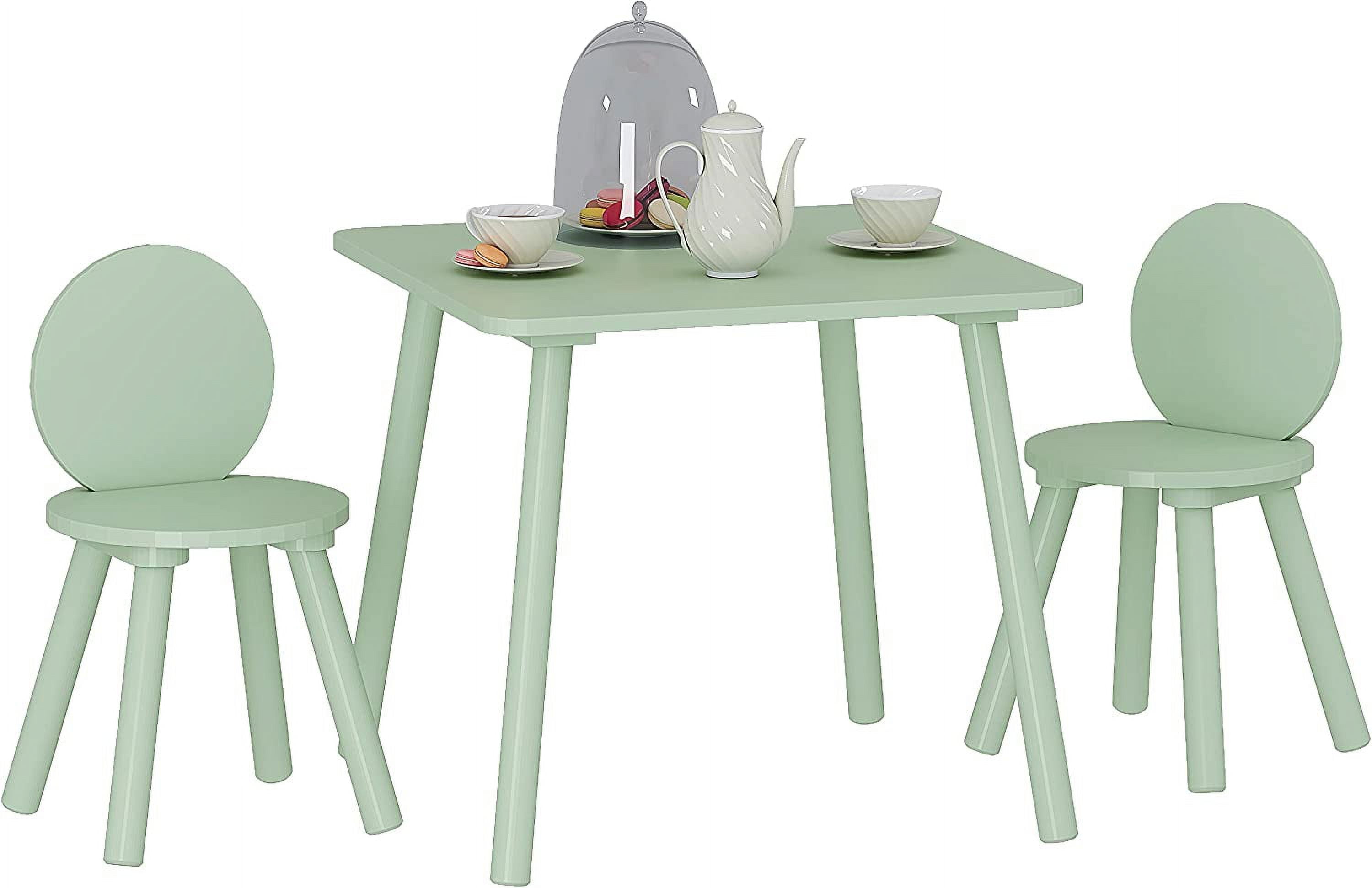 UTEX 2-in-1 Multifunction Kids Table and Chair Set, Mint Green