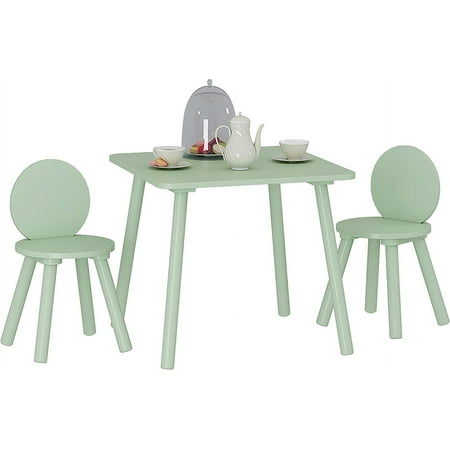 UTEX 2-in-1 Multifunction Kids Table and Chair Set, Mint Green