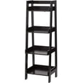 thumbnail image 1 of UTEX 4-Tier Ladder Shelf,Bathroom Open Wood Shelving Unit (Espresso), 1 of 6