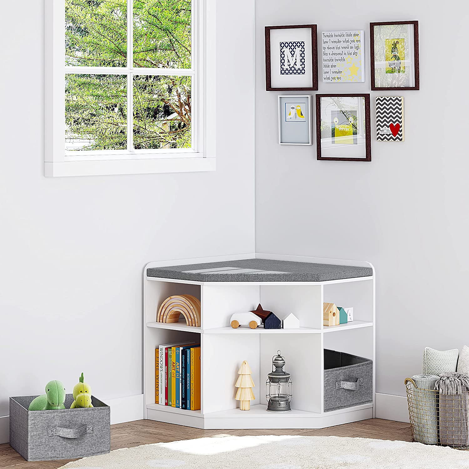 Toy Storage Box with Corners Corner Organizer Multi-functional