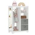 thumbnail image 1 of UTEX Kids Dress up Storage with Mirror and Storage Bin,Play Armoire Dresser with Mirror,Costume Organizer, Pretend Storage Closet,Costume Storage Dresser (White), 1 of 6