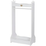 UTEX Kids Dress Up Storage, Kids' Costume Organizer Center, Open Hanging Armoire Closet, Kids Armoire with Rack for Toddler 3 Age+, White