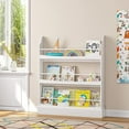 thumbnail image 1 of UTEX Wall Bookshelf for Kids, Book Shelf Organizer and Storage for Kids Nursery Dcor,Wall Mounted Kids Book Rack Storage, 3-Shelf Bookcase Organizer Extra Wide (White), 1 of 7