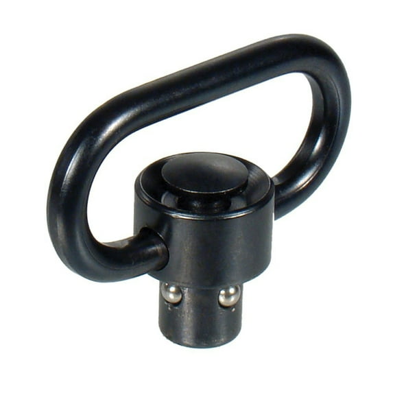 UTG Pro Heavy Duty Push Button QD Sling Swivel, 1.38in Loop, Black