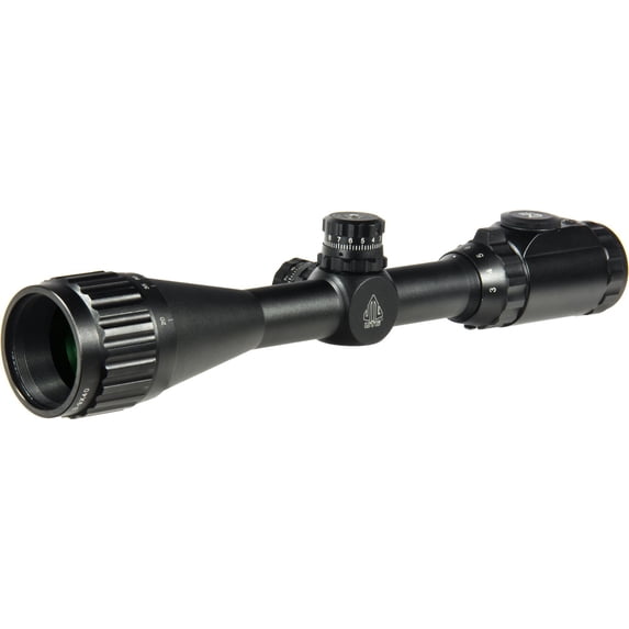 UTG 3-9X40 1" Hunter Scope,AO,36-color Mil-dot, Airgun Rings