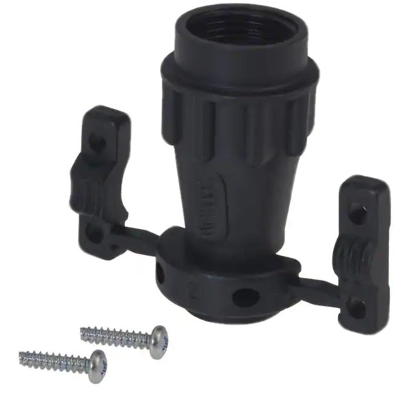 UTG10AC Connector Backshell Cable Clamp 9/16-24 UNEF 10 Black