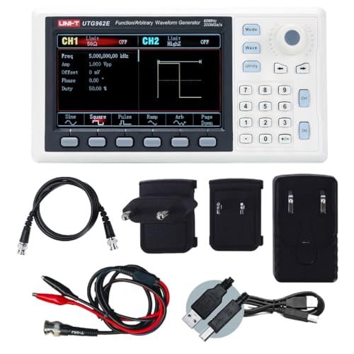 UTG962E Handheld 60MHz 2Ch Arbitrary Waveform Generator - Compact RF Signal Generator with Dual Channels, AM/FM/PM Modulation, USB Connectivity$$