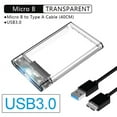 UTHAI T09 USB3.0/Type C 2.5'' Hard Drive Enclosure Transparent Mobile