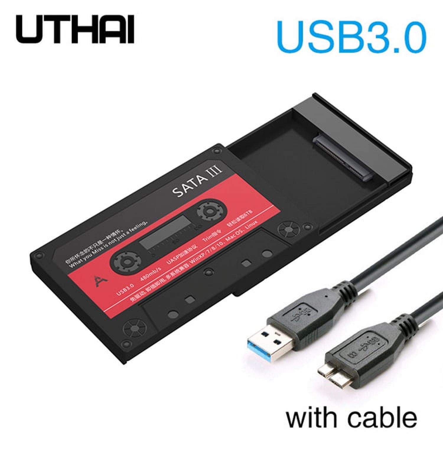 UTHAI T09 USB3.0/Type C 2.5'' Hard Drive Enclosure Transparent Mobile
