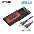 UTHAI T09 USB3.0/Type C 2.5'' Hard Drive Enclosure Transparent Mobile