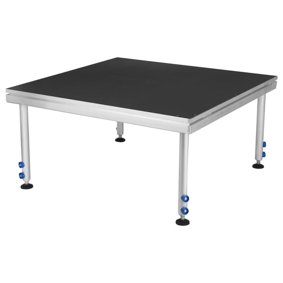 UTHCLO 4 x 4 ft Portable Stage with Height Adjustable Riser (24" -40") Platform Modular System Stage for Auditoriums Concerts Bars Aluminum