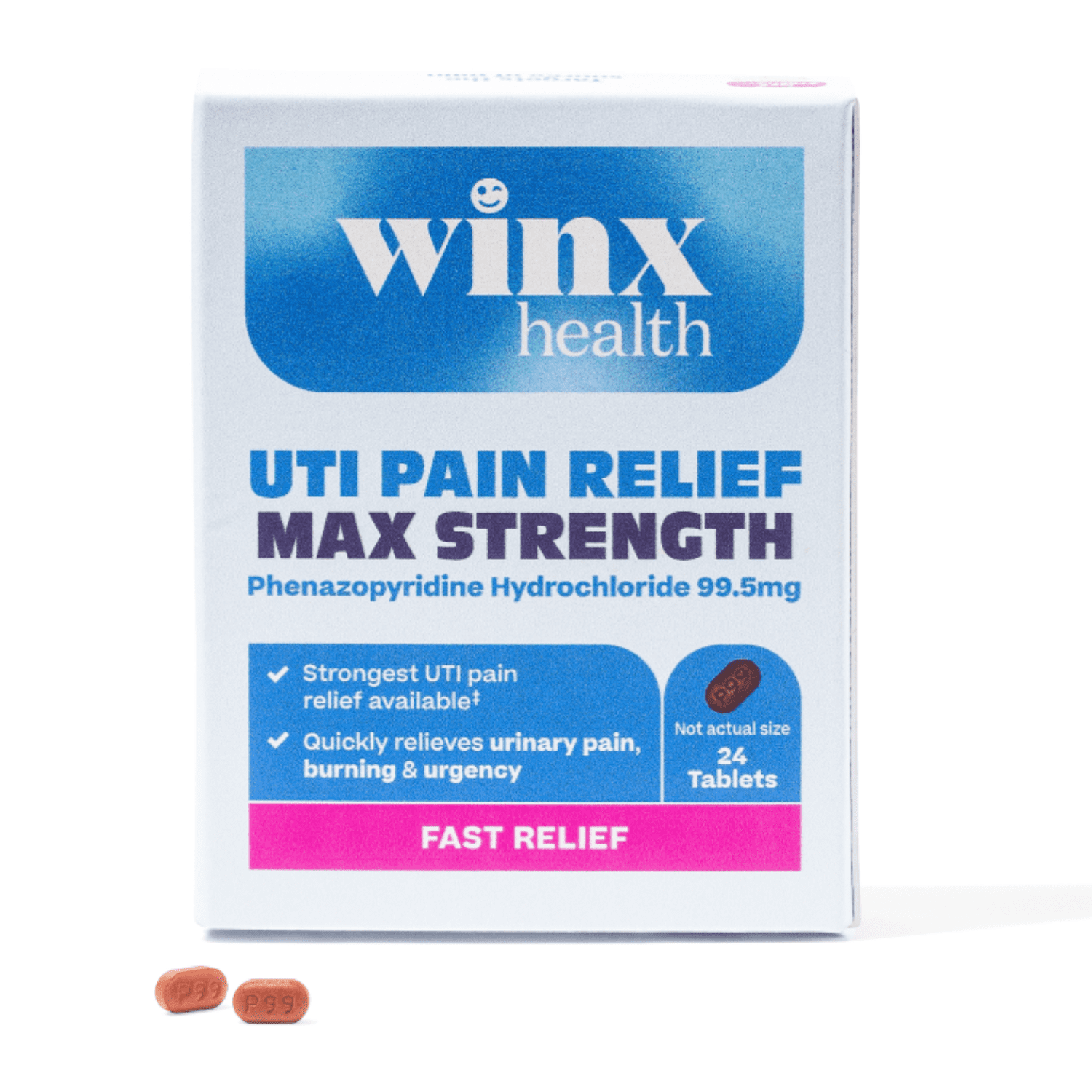 UTI Fast-Acting Pain Relief Tablets - 24 Count
