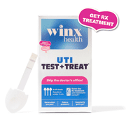 Winx UTI Test + Treat Kit, 3 Count, 2-Minute At-Home UTI Testing Strips with Optional Telehealth