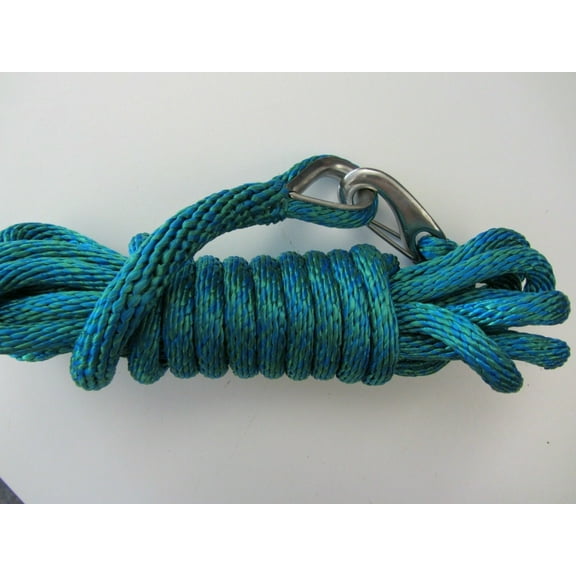 UTILITY/DOCK/MOORING LINE ROPE - TEAL- 20 FOOT LENGTH
