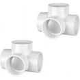 UTILITY Grade 2 Inch 4Way PVC Fitting Connectors For Use With Schedule