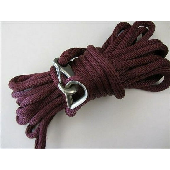 UTILITY ROPE LINE/DOCK ROPE LINE/MOORING ROPE LINE - MAROON - 40 FOOT LENGTH