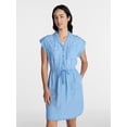 thumbnail image 1 of Time and Tru Women's Utility Shirtdress, Sizes XS-XXXL, 1 of 6