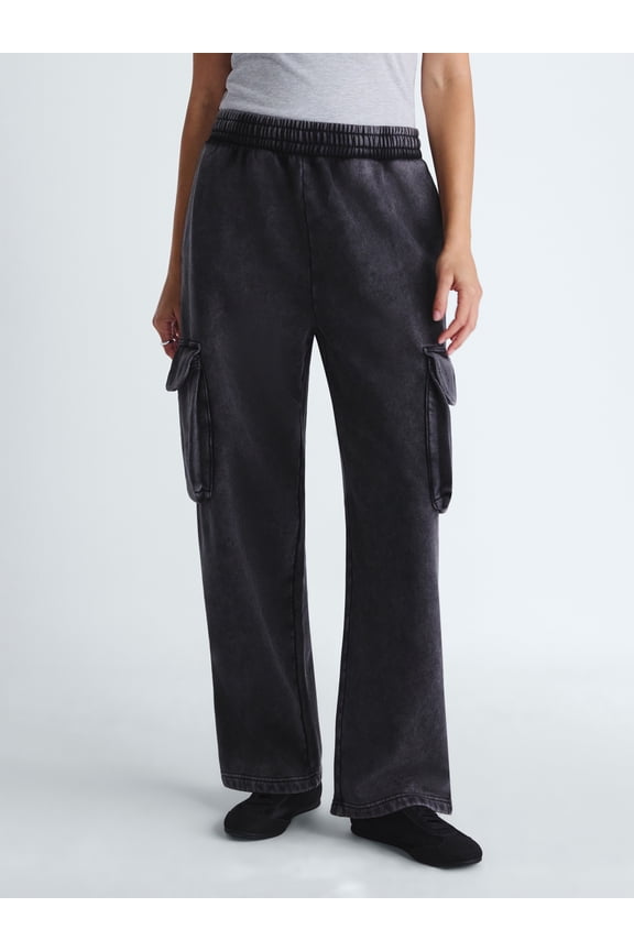 Women’s and Women’s Plus Utility Wide Leg Pants, Sizes XS-4X