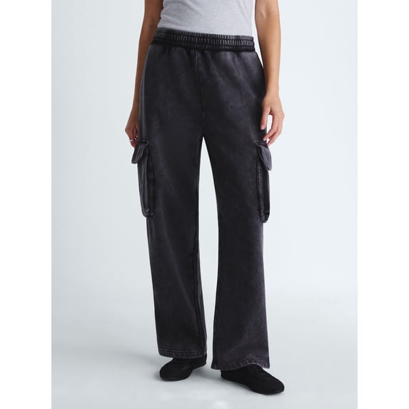 Scoop Women’s and Women’s Plus Utility Wide Leg Pants, Sizes XS-4X