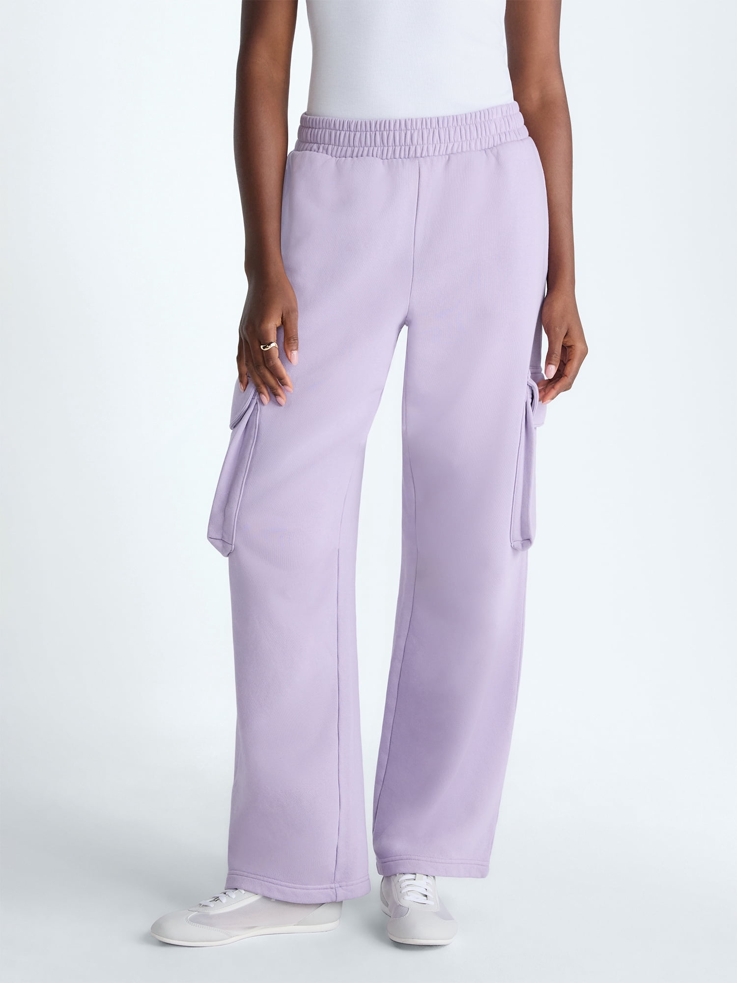 Scoop Women’s and Women’s Plus Utility Wide Leg Pants, Sizes XS-4X