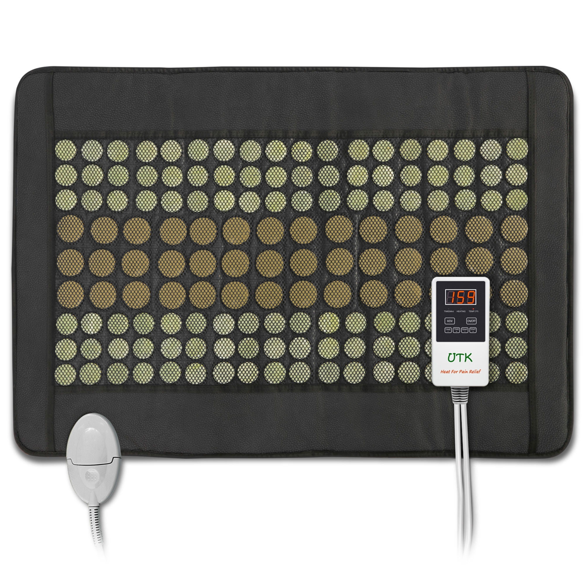 UTK 21 x 31 Inch Far-Infrared Heating Pad w/ Natural Jade and Tourmaline