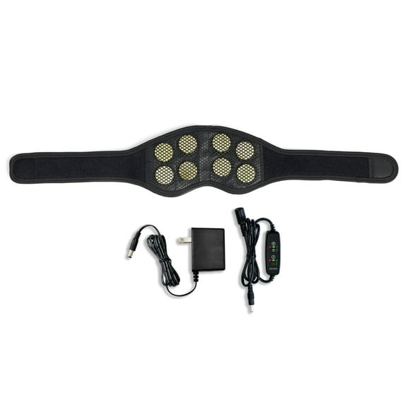 UTK Jade Stone Far-Infrared Adjustable Heating Neck Wrap w/Remote and Pouch