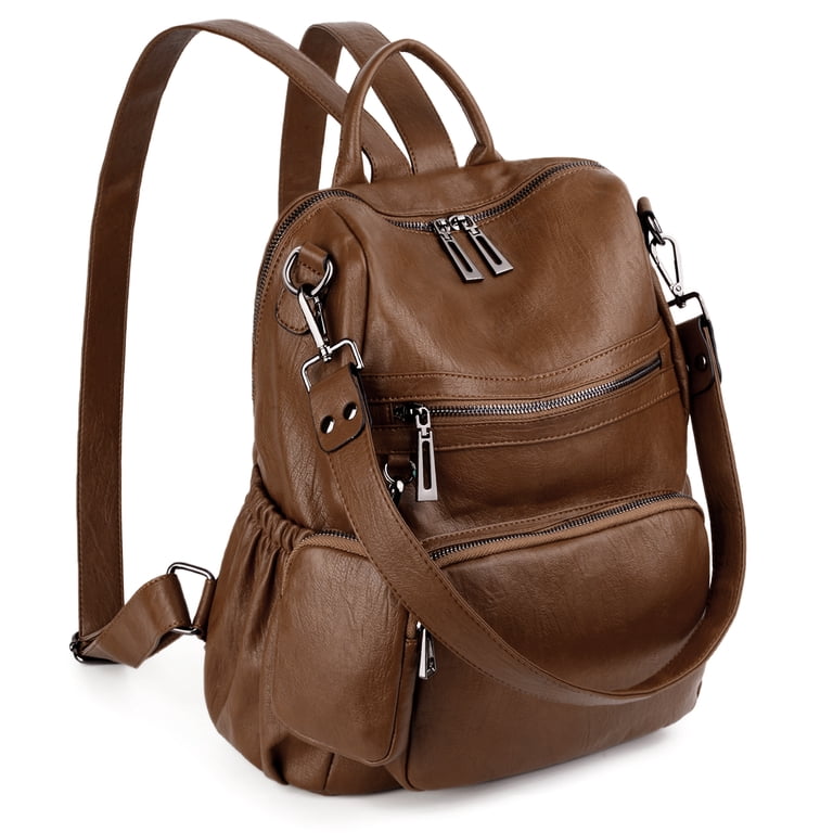 UTO Fashion Backpack Purse for Women Vegan Leather Ladies  display picture 1