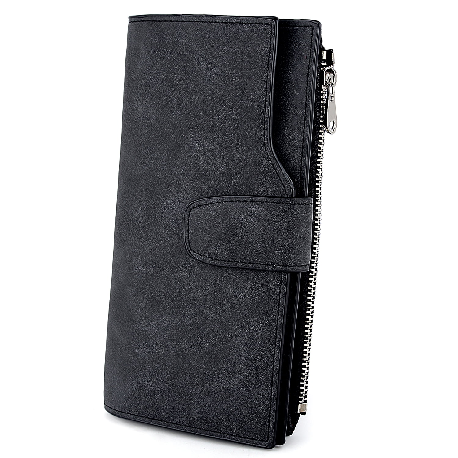 UTO Fashion Women Wallets RFID Blocking Bifold Wallet Vegan Leather