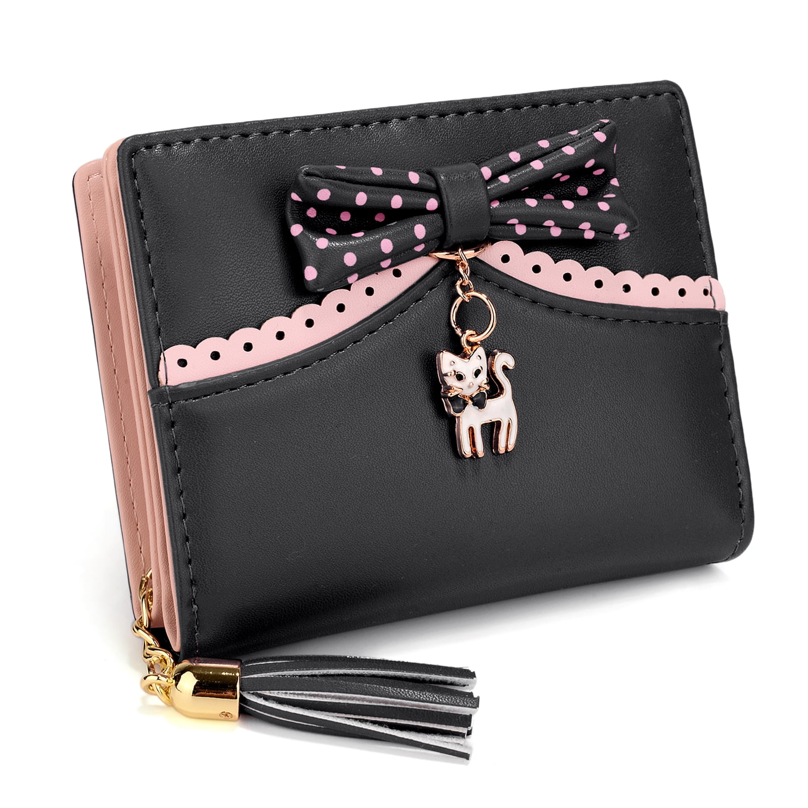 Nemesis Now Lisa Parker Witching Hour Cat Purse - 18.5cm Embossed Wallet For Women, Spacious Design