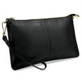 thumbnail image 1 of UTO Small Crossbody Clutch Purse for Women Genuine Leather Ladies Wristlet Wallet Handbag for Daily Traval(Black), 1 of 7