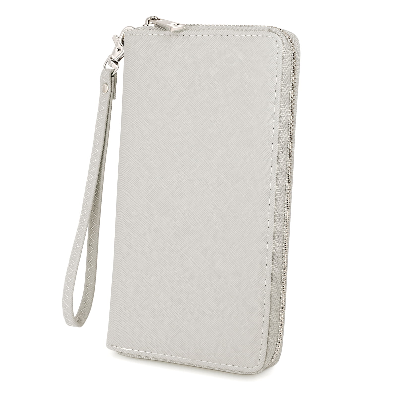 Wallet Vegan Leather Zip Around Phone Clutch Large Capacity Ladies