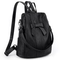 thumbnail image 1 of UTO Women Backpack PU Leather Ladies Fashion Handbags Backpacks Lightweight Travel Shoulder Bag(Black), 1 of 8