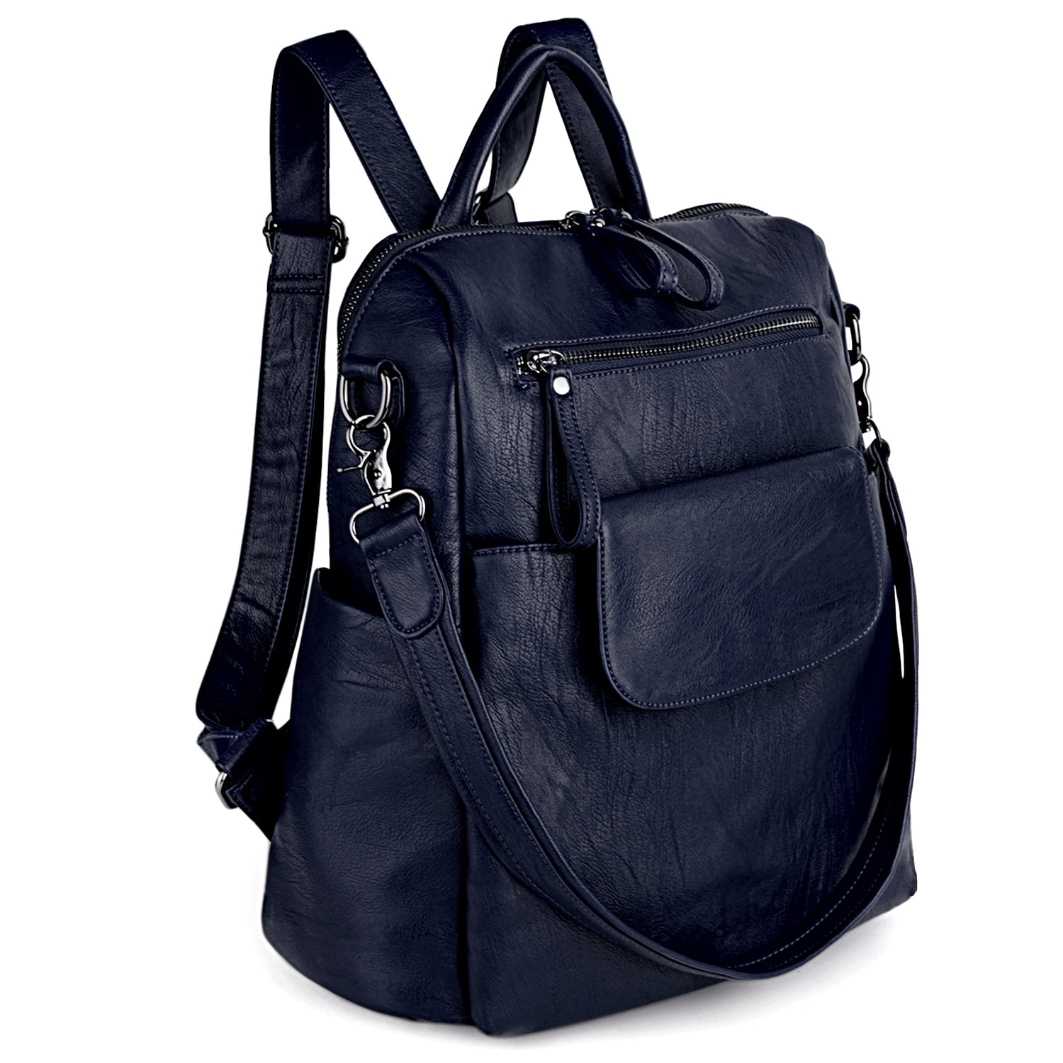 Topchances Women's Fashion Backpack Purses Multipurpose Design Convertible  Satchel Handbags and Shoulder Bag PU Leather Travel bag (Style 1, Black) :  : Fashion