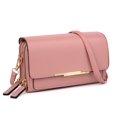 thumbnail image 1 of UTO Womens Small Crossbody Purses PU Leather Cellphone Bags Ladies Clutch Shoulder Handbags Wallet Purse(Pink), 1 of 8