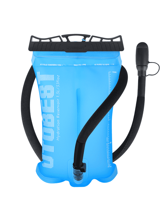 1.5L Hydration Bladder Water Reservoir Hydration Pack for Outdoor,Seablue