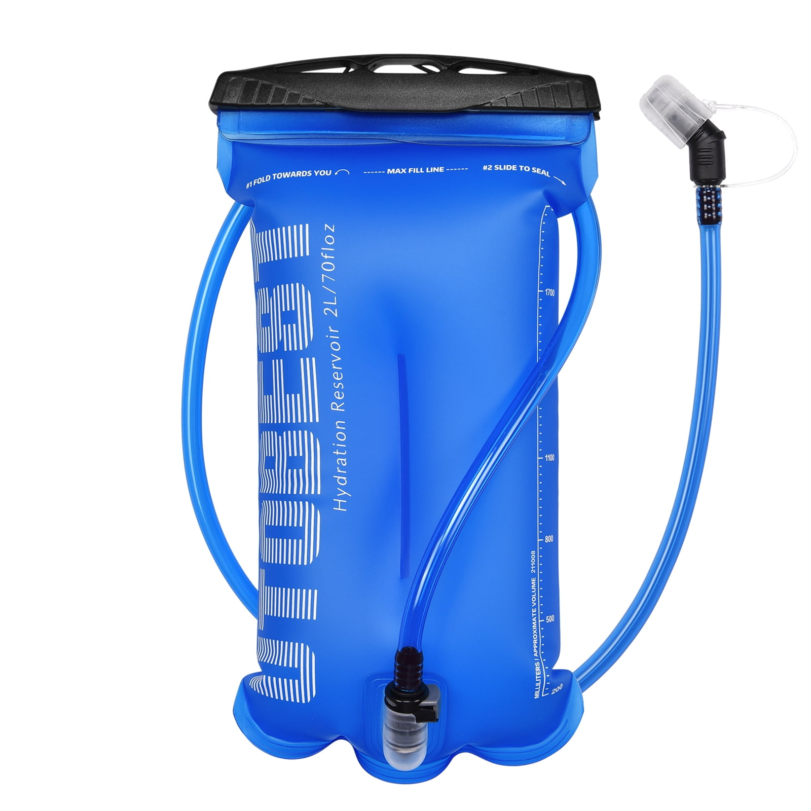 TEUEN Sacca Idratazione da 2 Litri (70 oz) Portable Vescica Acqua per Zaino Ciclismo Corsa