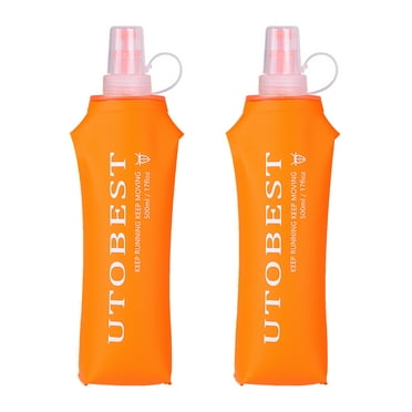 UTOBEST UTR203 2pcs 500ml Soft Flask Collapsible TPU Water Bottle for Outdoor