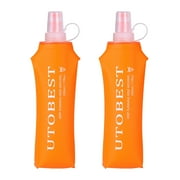 UTOBEST UTR203 2pcs 500ml Soft Flask Collapsible Water Bottles for Outdoor