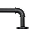 thumbnail image 1 of UTOPIA ALLEY Wall Mounted 1 inch Industrial Curtain Rods for Windows 48" to 86", Blackout Curtain Rod, Wrap Around Heavy Duty Curtain Rods, Indoor and Outdoor, Rustic Style, Matte Black, 1 of 10