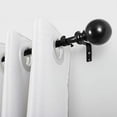 thumbnail image 1 of UTOPIA ALLEY Wall Mounted 3/4 Inch Curtain Rod - Curtain Rods For Windows 28 to 48 Inch, Adjustable Drapery Rods, Black Curtain Rods, Bedroom Curtain Rods, Tapestry Poles (Black, 28"-48"), 1 of 9