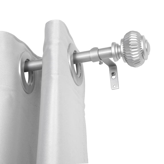 UTOPIA ALLEY Wall Mounted 3/4 Inch Curtain Rod - Curtain Rods For Windows 28 to 48 Inch, Adjustable Drapery Rods, Nickel Curtain Rods, Bedroom Curtain Rods, Tapestry Poles (Nickel, 28"-48")