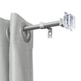 thumbnail image 1 of UTOPIA ALLEY Wall Mounted 3/4 Inch Curtain Rod - Curtain Rods For Windows 28 to 48 Inch, Adjustable Drapery Rods, Nickel Curtain Rods, Bedroom Curtain Rods, Tapestry Poles (Nickel, 28"-48"), 1 of 9