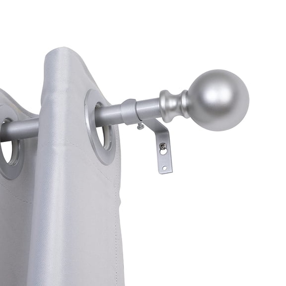 UTOPIA ALLEY Wall Mounted 3/4 Inch Curtain Rod - Curtain Rods For Windows 28 to 48 Inch, Adjustable Drapery Rods, Nickel Curtain Rods, Bedroom Curtain Rods, Tapestry Poles (Nickel, 28"-48")
