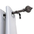 thumbnail image 1 of UTOPIA ALLEY Wall Mounted 3/4 Inch Curtain Rod - Curtain Rods For Windows 28 to 48 Inch, Adjustable Drapery Rods, Oil rubbed bronze Bedroom Curtain Rods, Tapestry Poles (Oil rubbed bronze, 28"-48"), 1 of 8