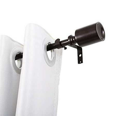 UTOPIA ALLEY Wall Mounted 3/4 Inch Curtain Rod - Curtain Rods For Windows 28 to 48 Inch, Adjustable Drapery Rods, Oil rubbed bronze Bedroom Curtain Rods, Tapestry Poles (Oil rubbed bronze, 28"-48")