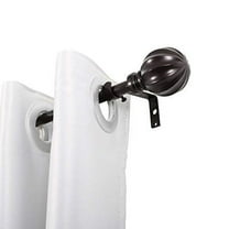 UTOPIA ALLEY Wall Mounted 3/4 Inch Curtain Rod - Curtain Rods For Windows 28 to 48 Inch, Adjustable Drapery Rods, Oil rubbed bronze Bedroom Curtain Rods, Tapestry Poles (Oil rubbed bronze, 28"-48")