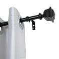 thumbnail image 1 of UTOPIA ALLEY Wall Mounted 3/4 Inch Curtain Rod - Curtain Rods For Windows 48 to 86 Inch, Adjustable Drapery Rods, Black Curtain Rods, Bedroom Curtain Rods, Tapestry Poles (Black, 48"-86"), 1 of 8